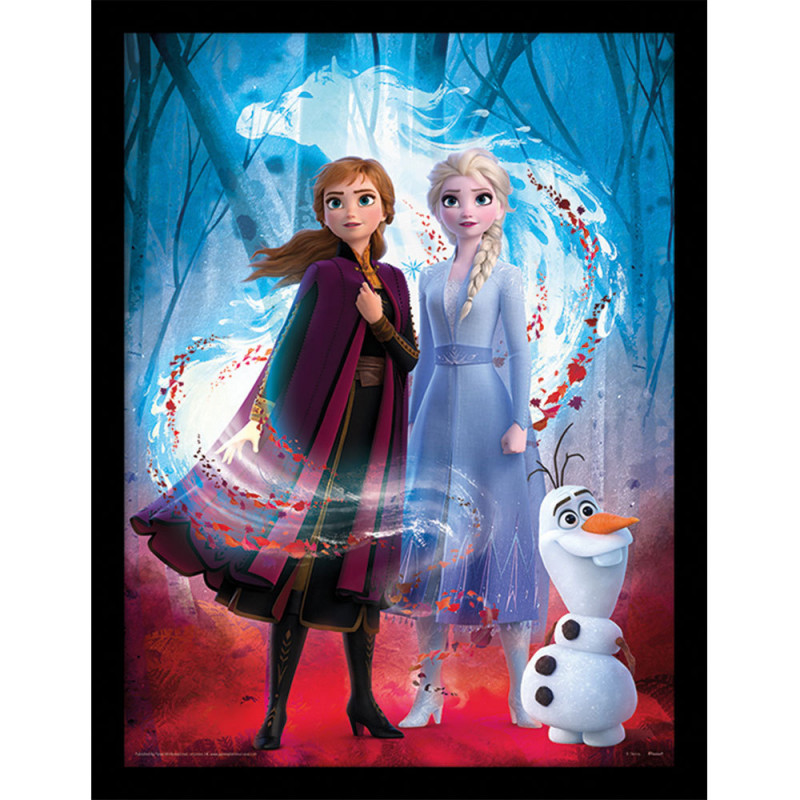 Tableau La Reine des Neiges 2 Personnages sur Cec Design