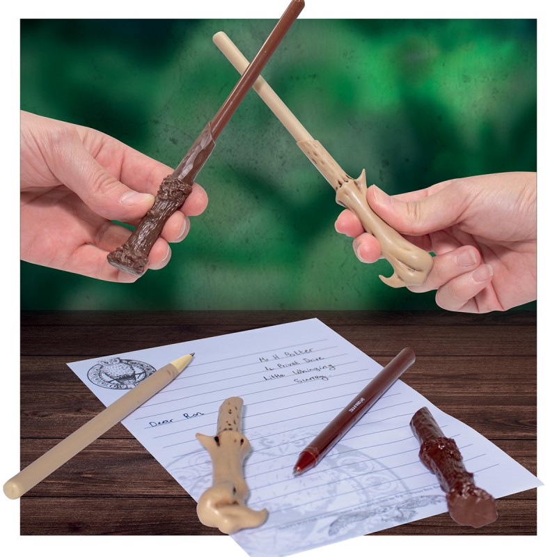 Set stylo et crayon Harry Potter et Voldemort baguettes sur Cec Design