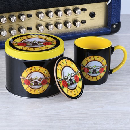 Boîte Cadeau Guns N' Roses avec Mug et Sous-Verre