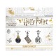 Pendentifs Charm Harry Potter - Quai 9 3/4, Poudlard Express et Ticket Train