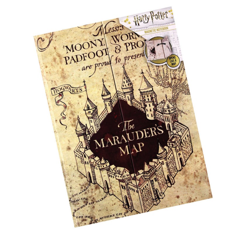 Carnet Magnétique Carte du Maraudeur Harry Potter sur Cec Design