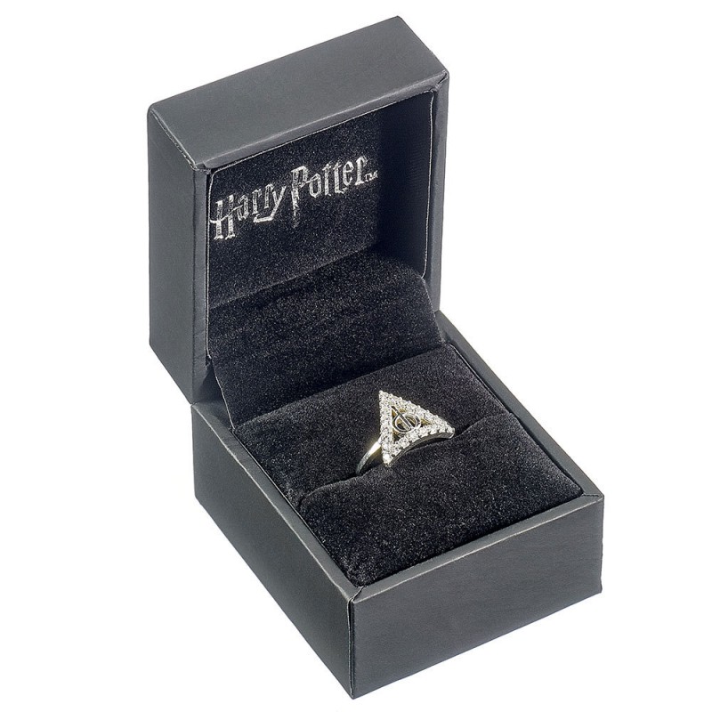 Bague Harry Potter Reliques de la Mort Argent et Cristaux sur Cec