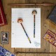 Set 2 Crayons Harry Potter Chibi avec Gommes