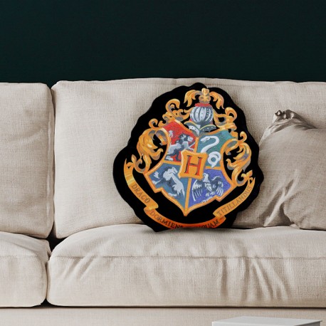 Coussin Forme Harry Potter Blason Poudlard