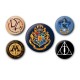 Pack de 5 Badges Harry Potter Poudlard