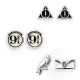 Boucles d'Oreilles Harry Potter - Lot de 3 - Quai 9 3/4, Reliques de la Mort et Hedwige