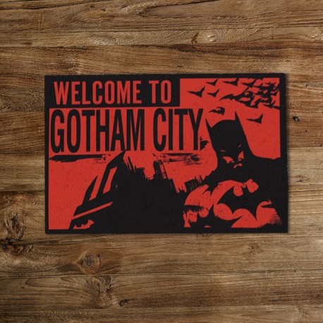Paillasson Batman Rouge - Welcome to Gotham