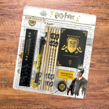 Set de Papeterie Harry Potter Deluxe Poudlard Noir et Or