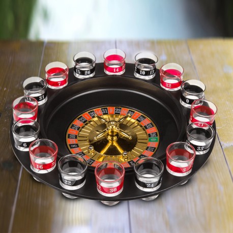 Jeu à Boire Roulette de Casino - 16 Shooters