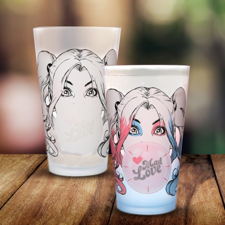 Verre Thermoréactif Harley Quinn Bubble Gum
