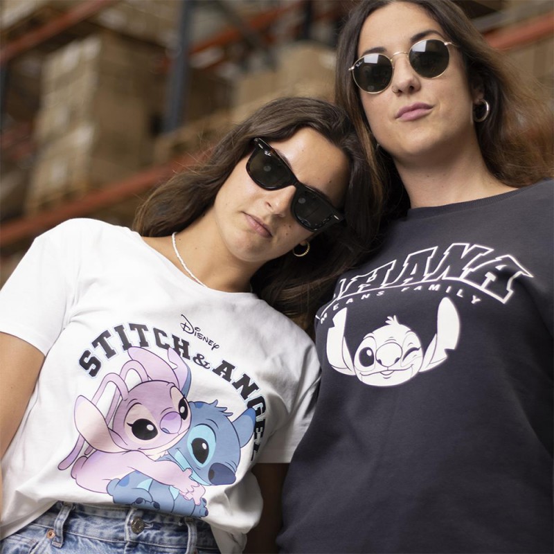 T-Shirt Stitch & Angel Disney Adulte - Lot de 12 sur Cec Design