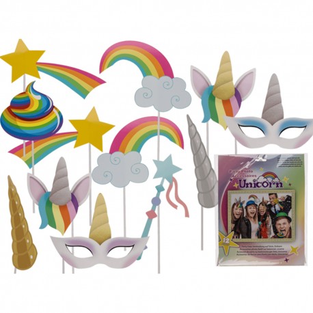 Set d'Accessoires Photos Licorne