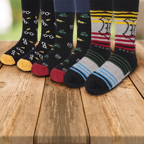 Chaussettes Harry Potter Poudlard - Lot de 6