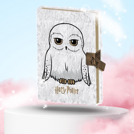 Journal Intime Hedwige Fourrure Harry Potter