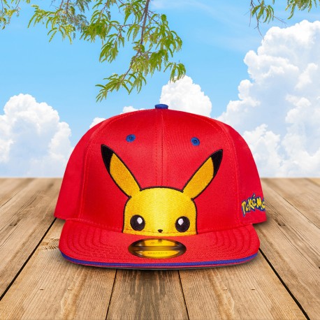 Casquette Pikachu Pokemon Rouge