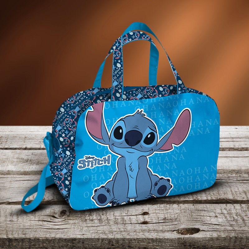 Sac de Sport Stitch Disney Flower Bleu ou Rose sur Cec Design