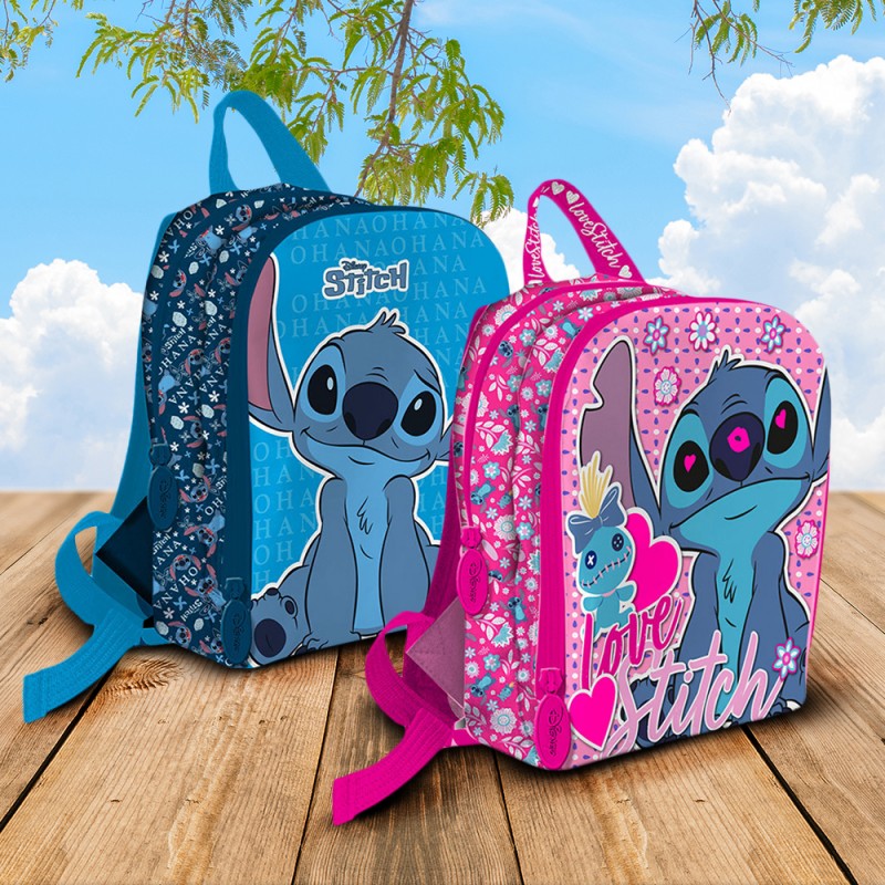 Sac de Sport Stitch Disney Flower Bleu ou Rose sur Cec Design