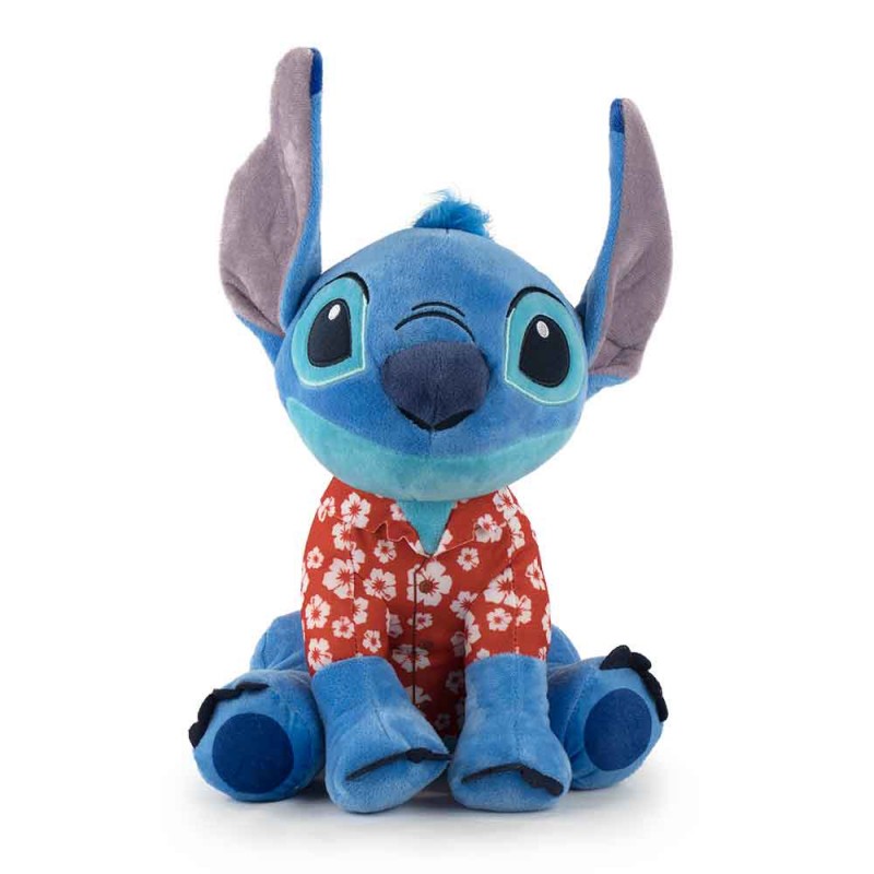 Peluche Stitch, Angel & Leroy Hawaii Disney Sonore 30 cm sur Cec