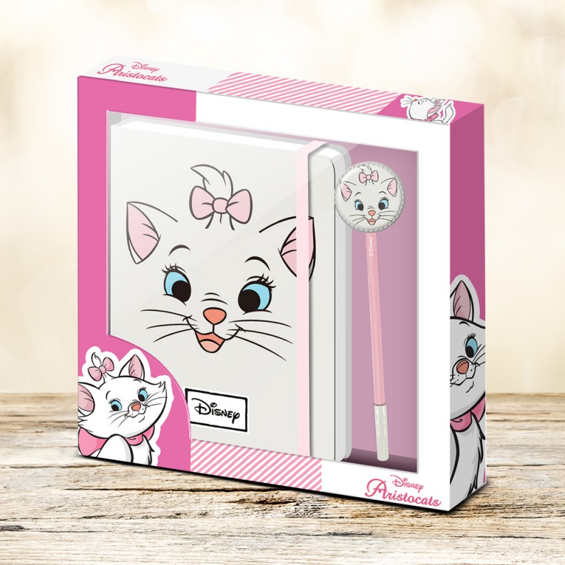 Set Marie Les Aristochats Disney - Journal Intime et Stylo sur Cec Design