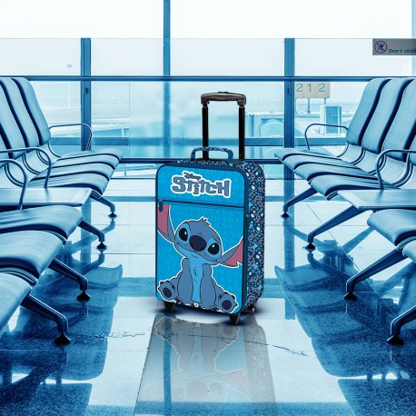 Valise à Roulettes Stitch Disney Semi-Rigide