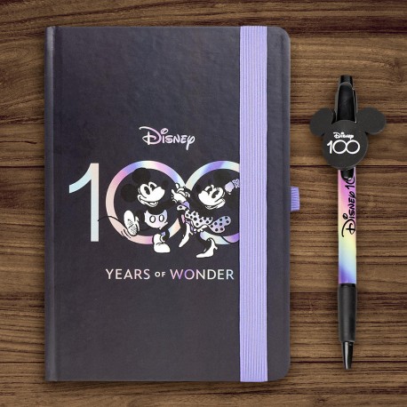 Set Disney 100 Mickey & Minnie - Carnet de Notes et Stylo