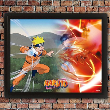Cadre Naruto Effet Animé 3D - A Clash of Power