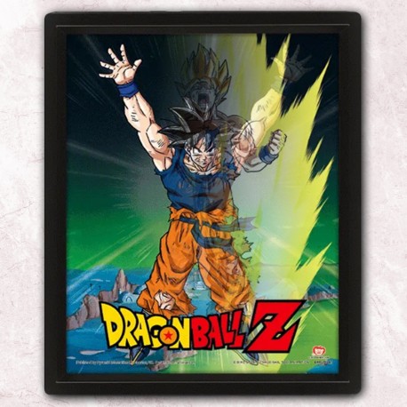 Cadre Dragon Ball Z Son Goku Effet Animé 3D - Power Level