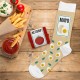 Chaussettes Humoristiques Plats et Boissons Mythiques