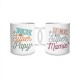 Coffret Duo de Mugs Super Mamie & Super Papy