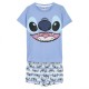 Pyjamas Courts Stitch Bleus Disney Enfants - Lot de 12