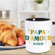Mug Noir Papa d'Amour en Pause
