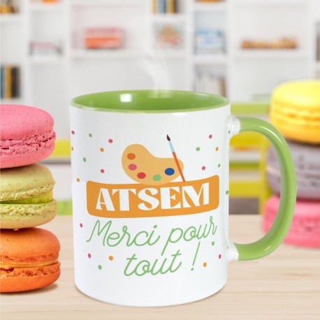 Mug Vert ATSEM Merci pour Tout