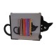 Serre-Livres Chat Noir Caché en Métal
