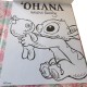Set Livre de Coloriage Stitch Disney et 6 Stylos Gel