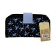 Trousse Scolaire Pliable Stitch Disney Noire Fleurie