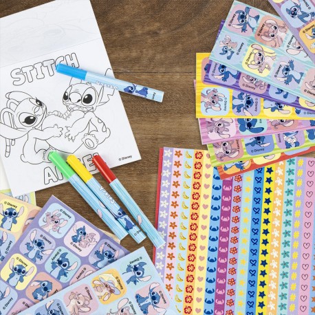 Set de 1000 Stickers Angel & Stitch Disney