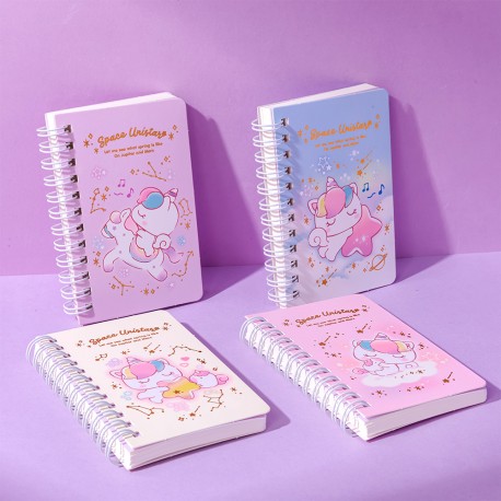 Mini Carnet à Spirales Licorne Girly Kawaii