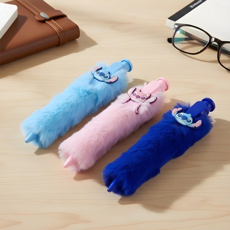Stylo Bille Fourrure Stitch & Angel Disney