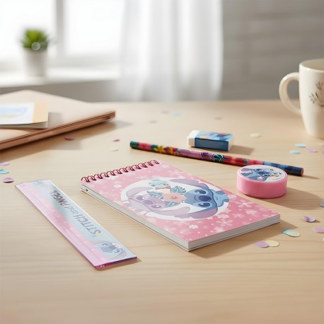 Petit Set de Papeterie Stitch & Angel Disney Pastel