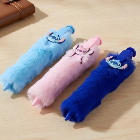 Stylo Bille Fourrure Stitch & Angel Disney