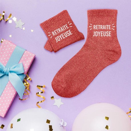 Chaussettes Paillettes Retraite Joyeuse