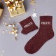 Chaussettes Paillettes Colorées Mot Fantaisie
