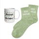 Coffret Cadeaux Paillettes Fantaisie - Tasse & Chaussettes