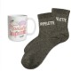Coffret Cadeaux Paillettes Fantaisie - Tasse & Chaussettes
