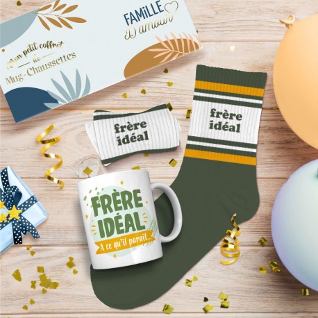 Coffret Mug et Chaussettes Famille Fantaisie pour Homme