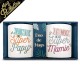 Coffret Duo de Mugs Paillettes - Super Papy & Super Mamie