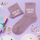 Chaussettes Paillettes Colorées Mot Fantaisie
