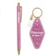 Duo de Cadeaux Paillettes - Stylo & Porte-Clés