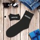 Chaussettes Homme Noires Fantaisie à Message