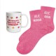 Coffret Cadeaux Paillettes Fantaisie - Tasse & Chaussettes